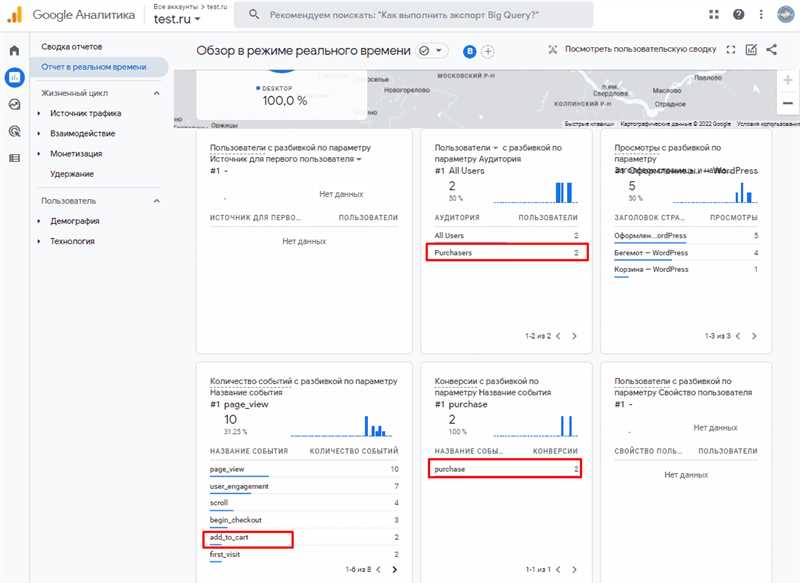 Настройка электронной коммерции в Google Аналитика